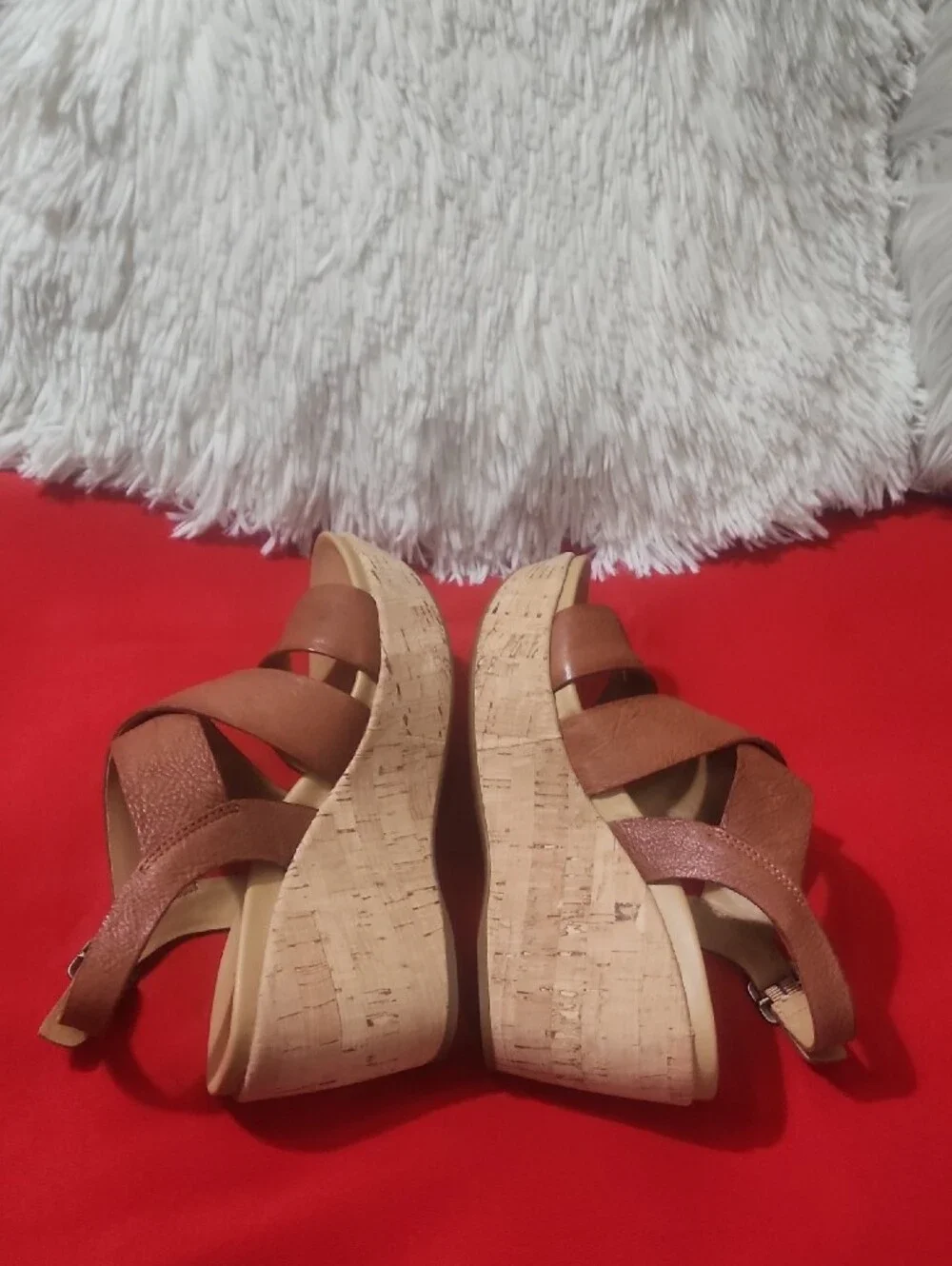 Kork-Ease Ashcroft Leather Wedges Sandals
